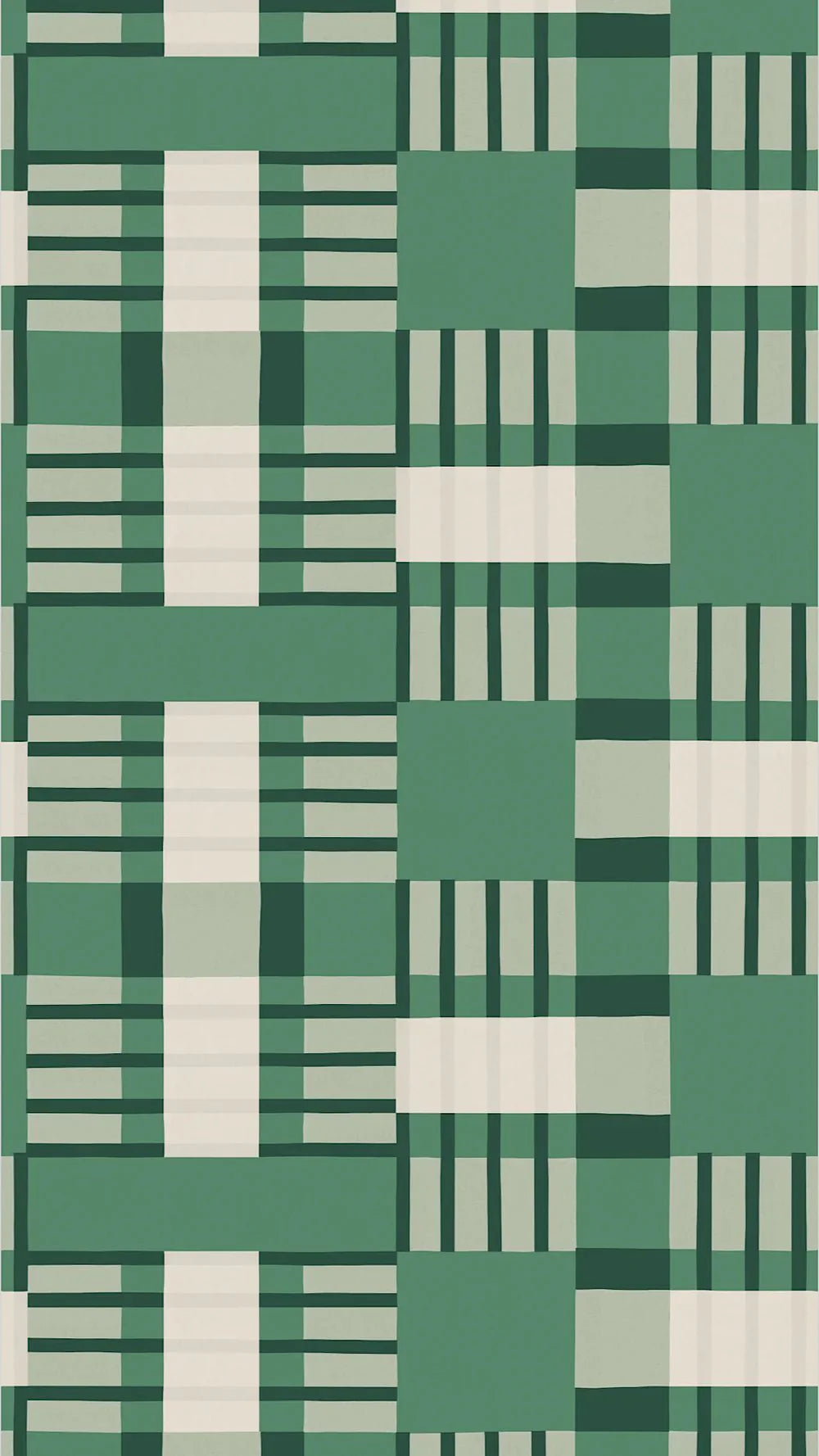 Behang Play at Slaep - Blocks Grean - Sabine van Vessem
Grafisch geblokt behang in groene tonen. Perfect voor een vrolijke kinderkamer, speelkamer, tienerkamer of andere plek in huis