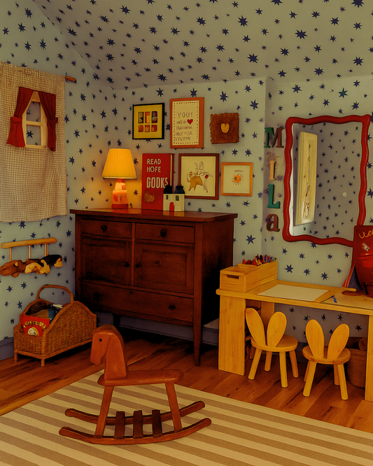 Starry Night - Light blue - Joëlle Wehkamp