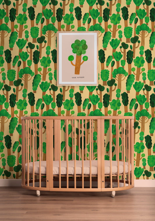 Trees - Butter Yellow - Aniek Bartels