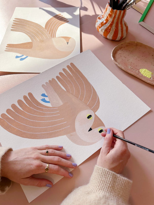 Owl - Creme - Aniek Bartels