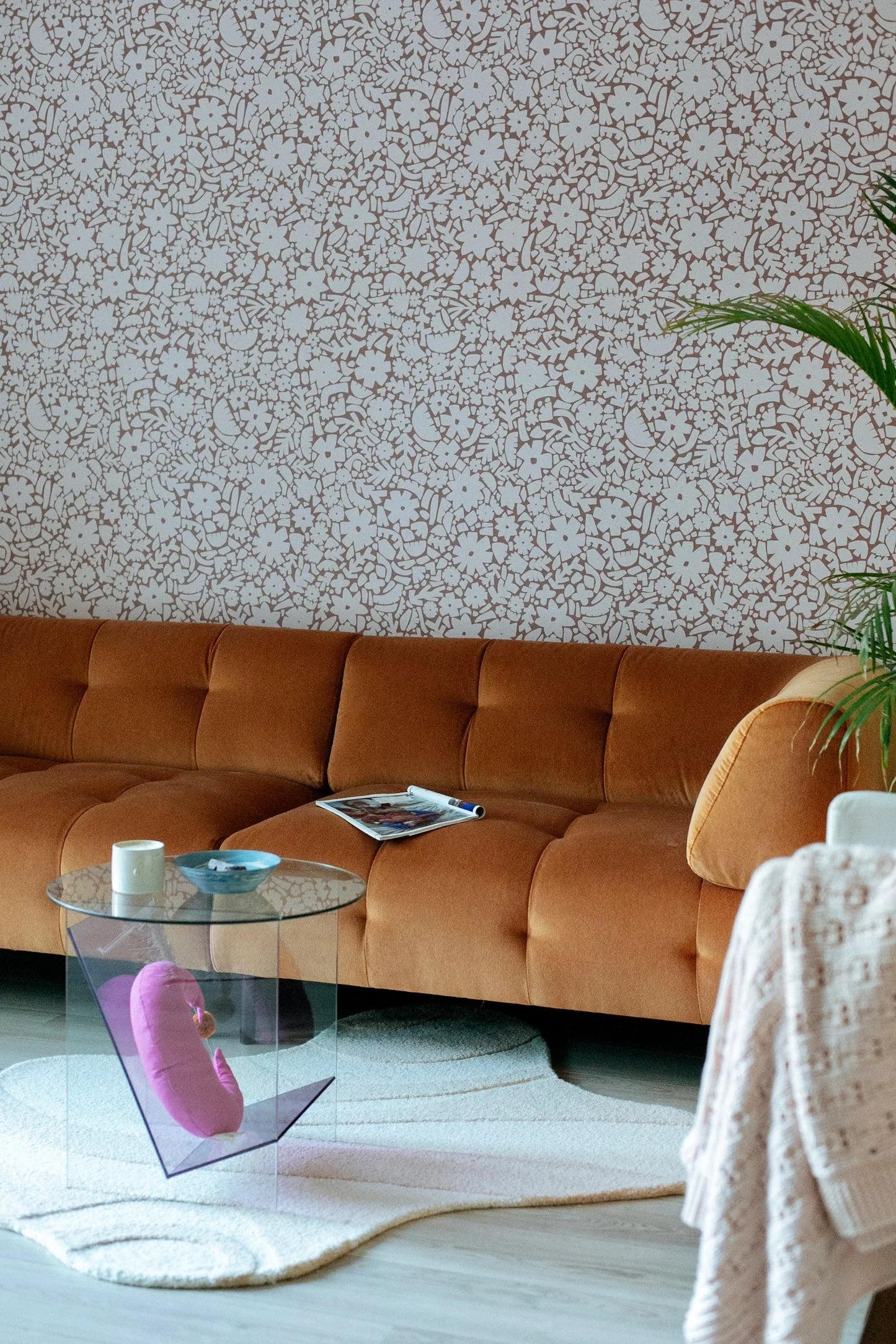 Flowerfield Warm Taupe  - Naturel Noord