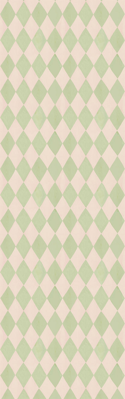 Harlequin Mint Wallpaper – Meet Me at the Wall x Aniek Bartels