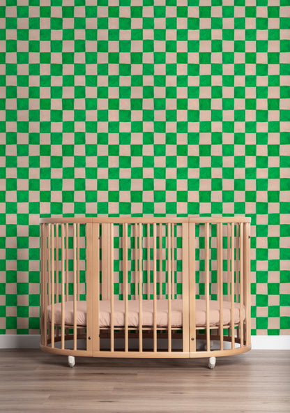 Square blocks green - Aniek Bartels