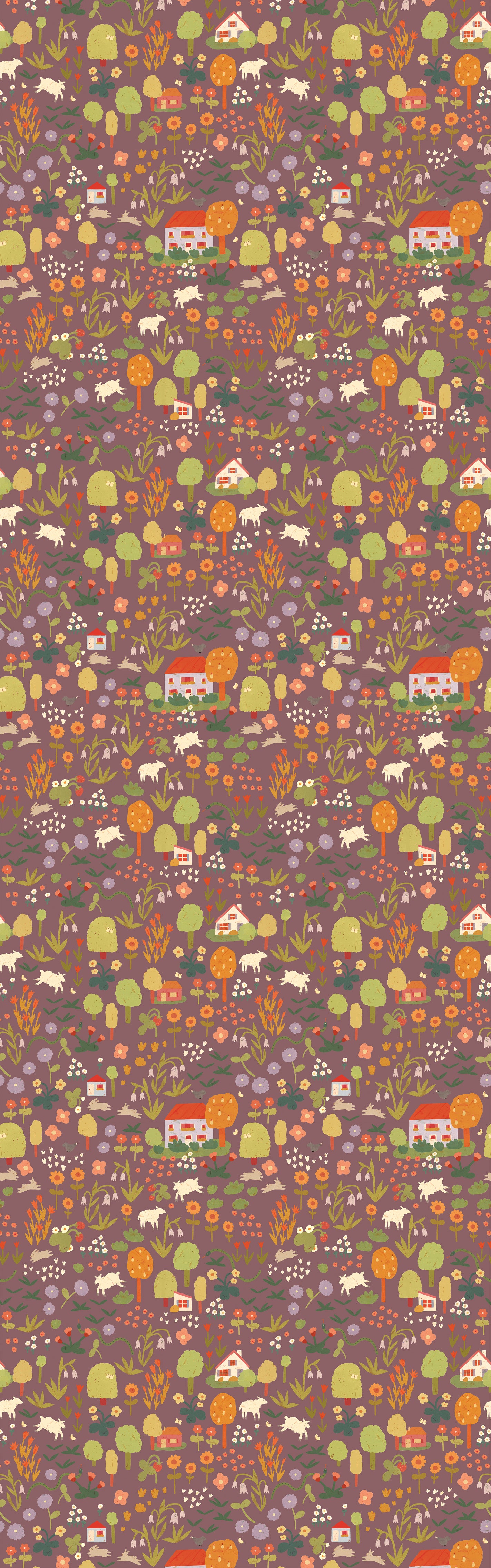 Wildflowers - Dark Mauve - Lotte Dirks