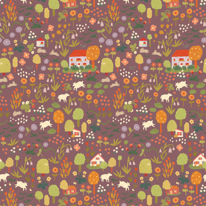 Wildflowers - Dark Mauve - Lotte Dirks