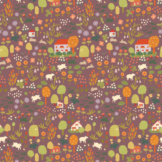 Wildflowers - Dark Mauve - Lotte Dirks