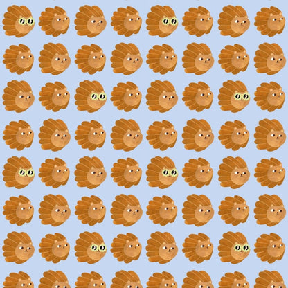 Lion head - Blue - Aniek Bartels