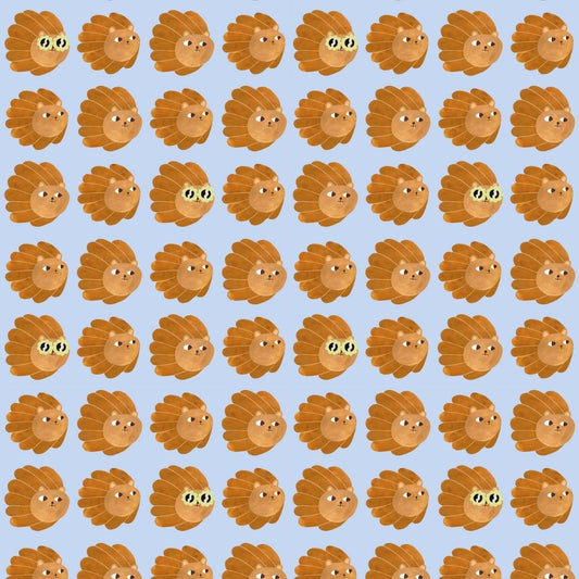 Lion head - Blue - Aniek Bartels