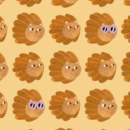 Lion head - Butter Yellow - Aniek Bartels