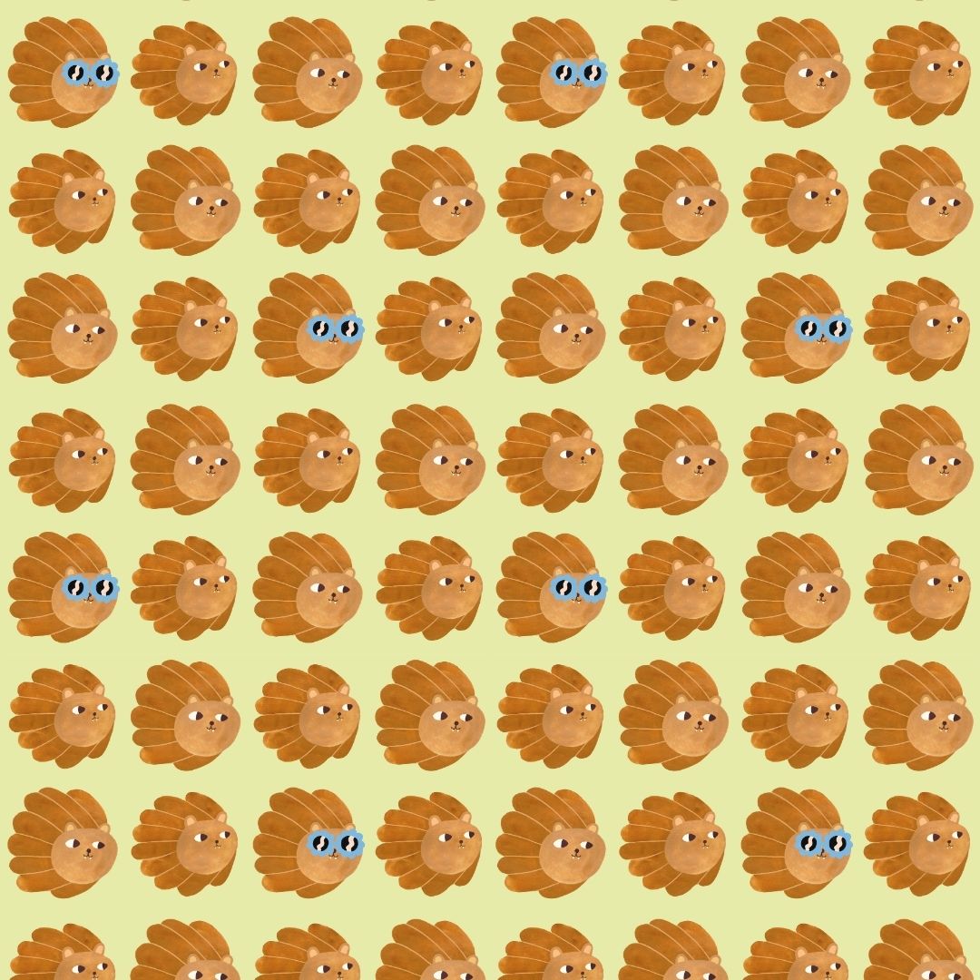 Lion head - Matcha - Aniek Bartels