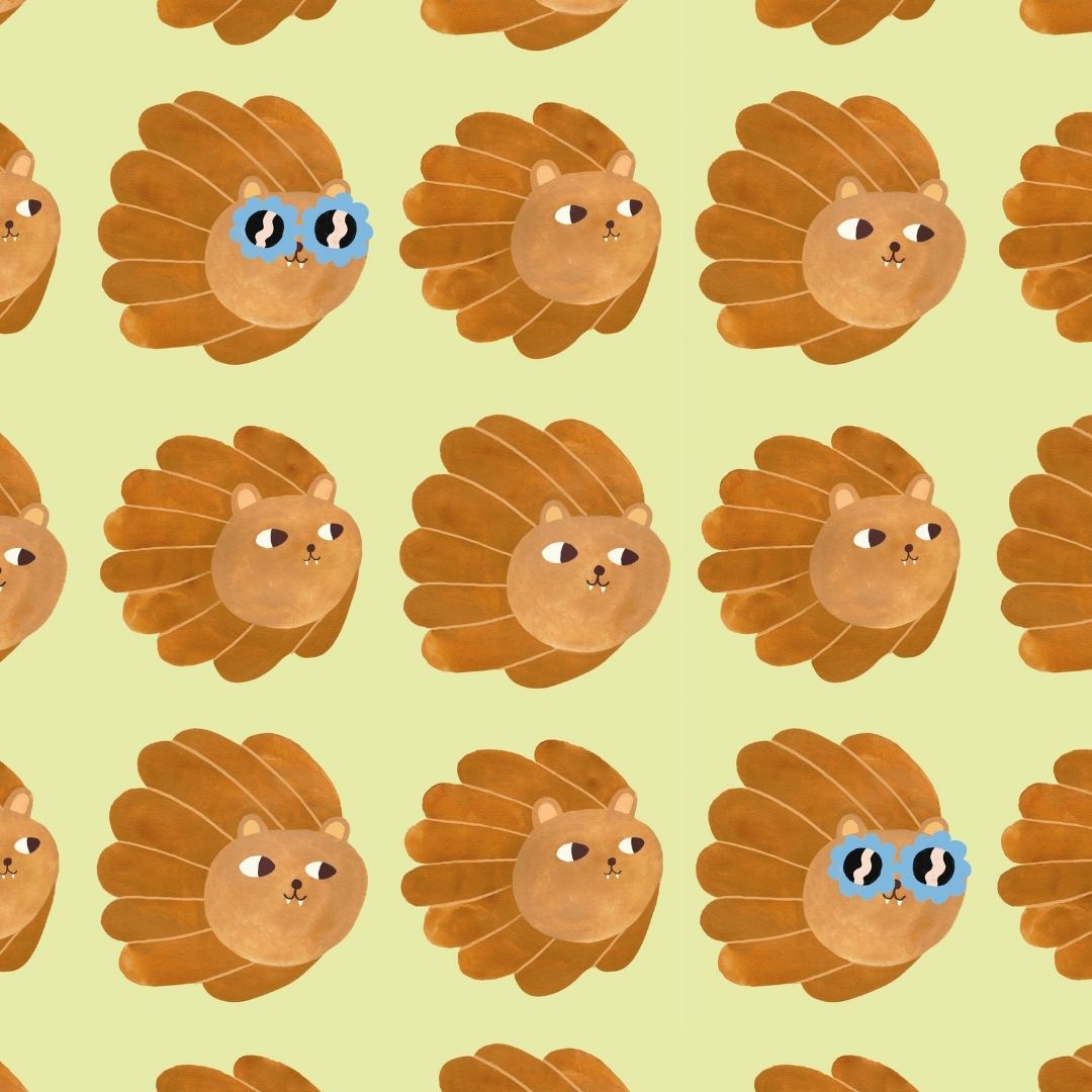 Lion head - Matcha - Aniek Bartels