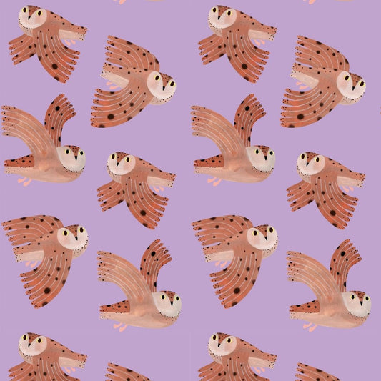Owl - Lilac - Aniek Bartels