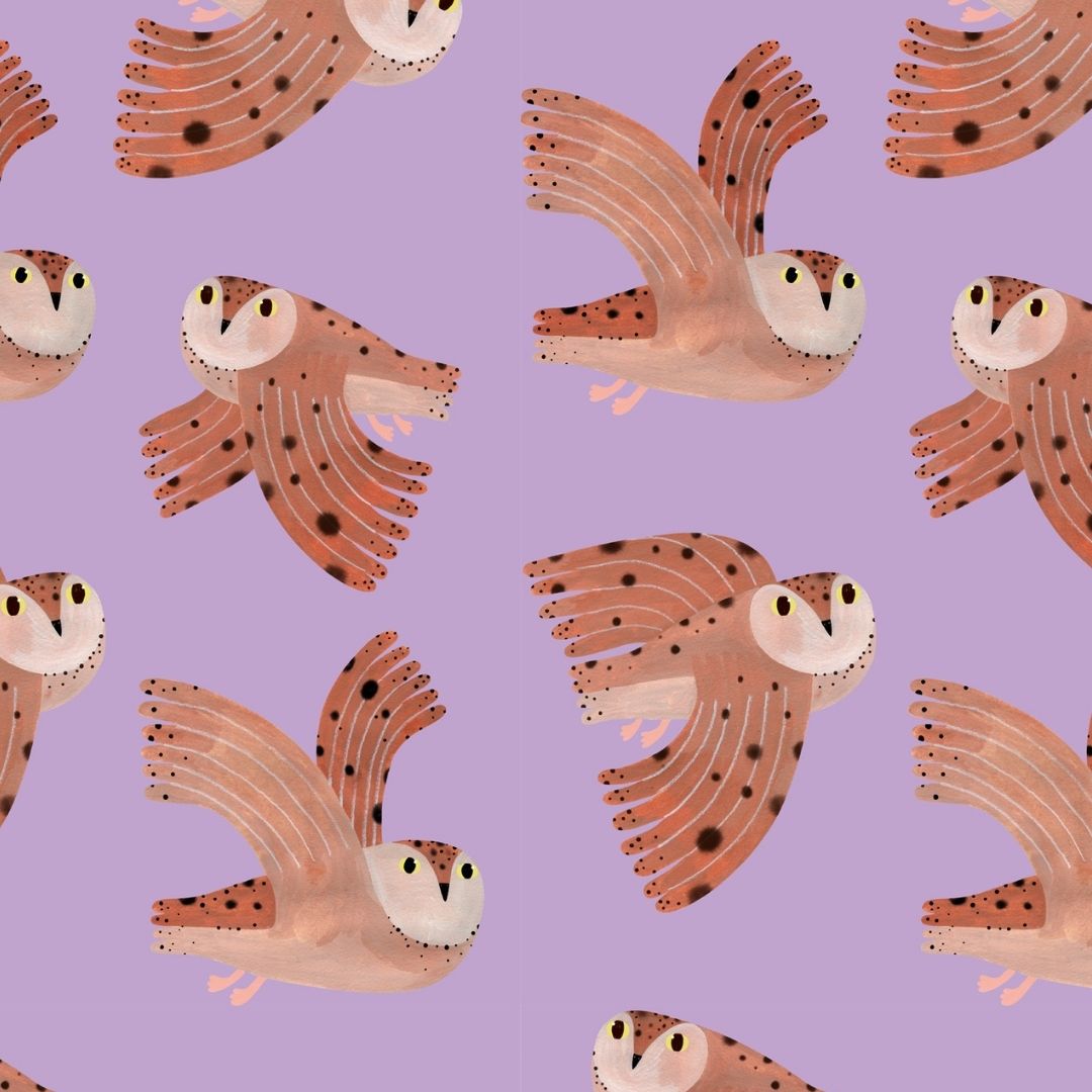 Owl - Lilac - Aniek Bartels