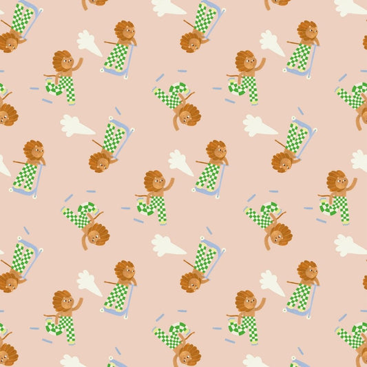 Skating Lion - Green - Aniek Bartels