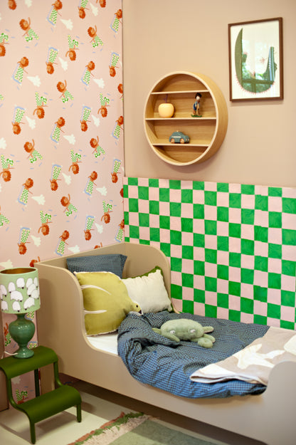 Square blocks green - Aniek Bartels