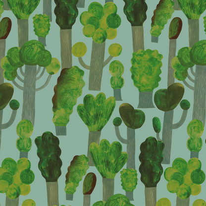 Trees - Sky Blue - Aniek Bartels