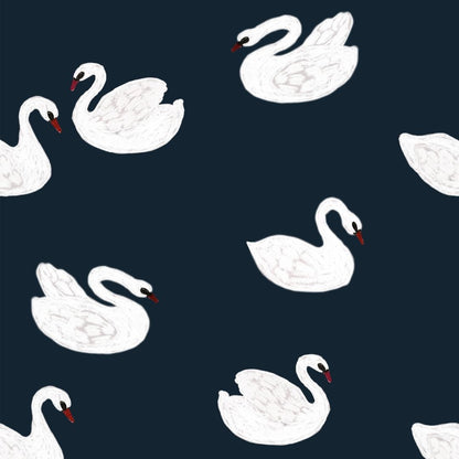 Swans - Night blue - Joëlle Wehkamp