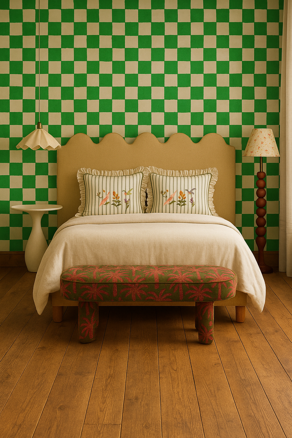 Square blocks green - Aniek Bartels