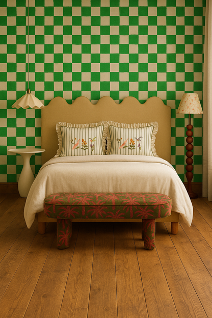 Square blocks green - Aniek Bartels