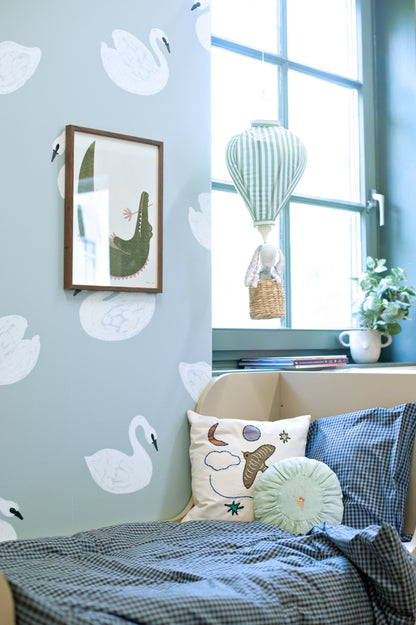 Swans - Lake blue - Joëlle Wehkamp