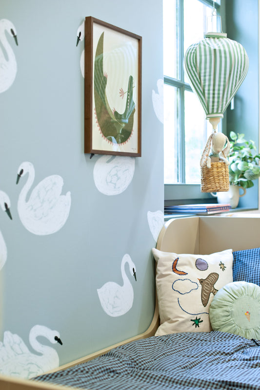 Swans - Lake blue - Joëlle Wehkamp