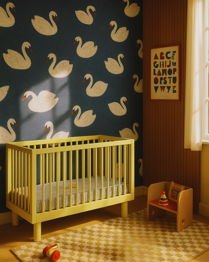 Swans - Night blue - Joëlle Wehkamp