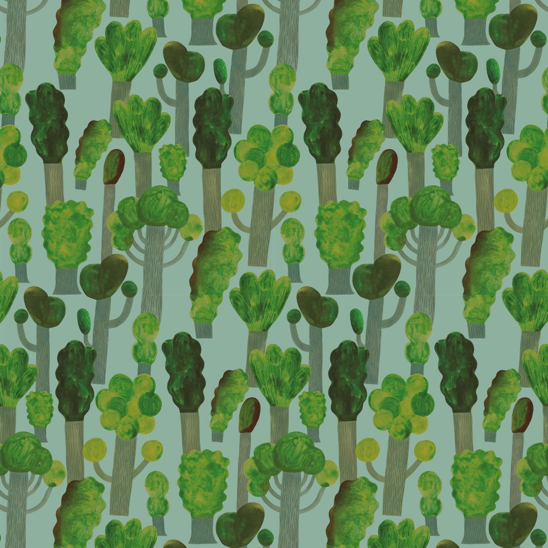 Trees - Sky Blue - Aniek Bartels