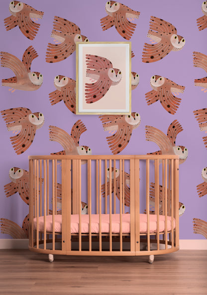 Owl - Lilac - Aniek Bartels