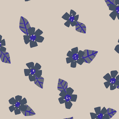 Poppy Flowers Soft Green - Naturel Noord