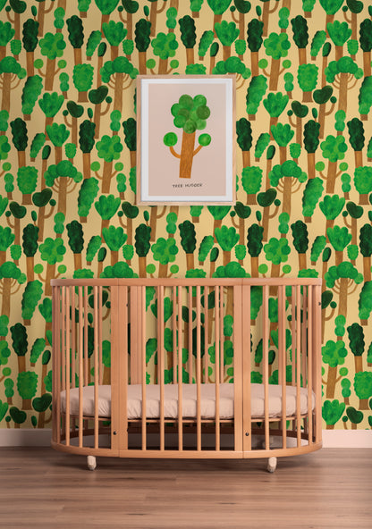 Trees - Butter Yellow - Aniek Bartels