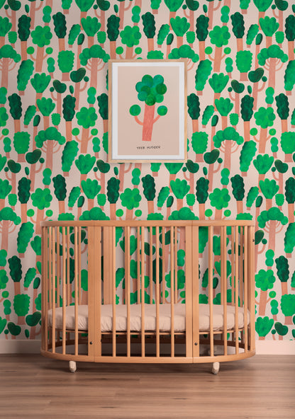 Trees - Pale pink - Aniek Bartels