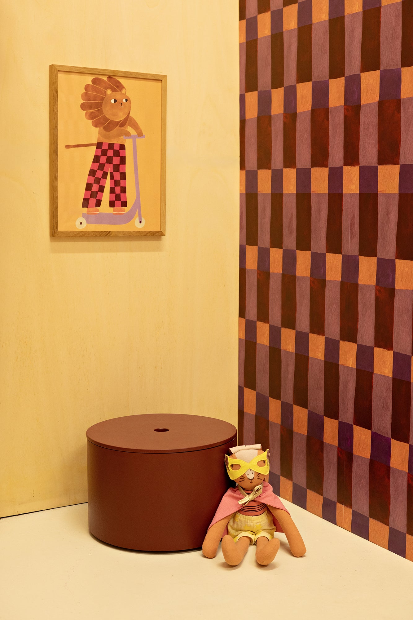 Playful Blocks Amethist Wallpaper – Meet Me at the Wall x Aniek Bartels