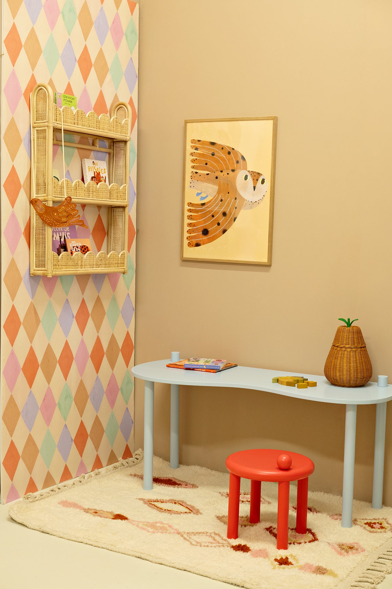 Harlequin Pastel Wallpaper – Meet Me at the Wall x Aniek Bartels