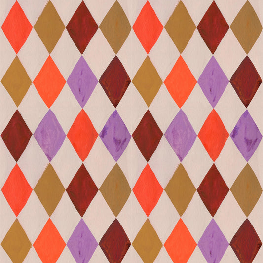 Harlequin Circus Wallpaper – Meet Me at the Wall x Aniek Bartels