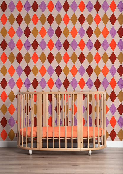 Harlequin Circus Wallpaper – Meet Me at the Wall x Aniek Bartels