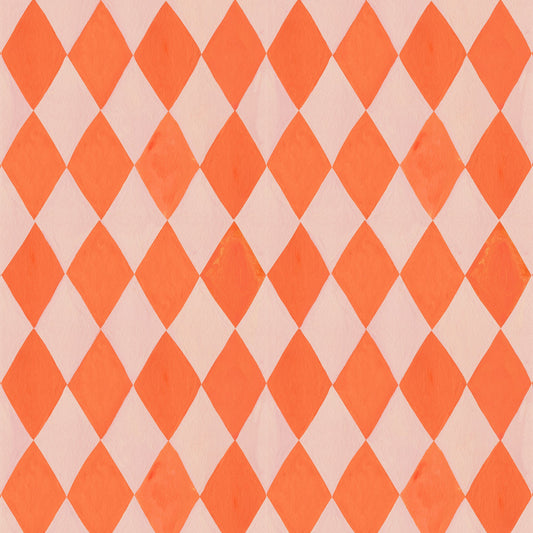 Harlequin Coral Wallpaper – Meet Me at the Wall x Aniek Bartels