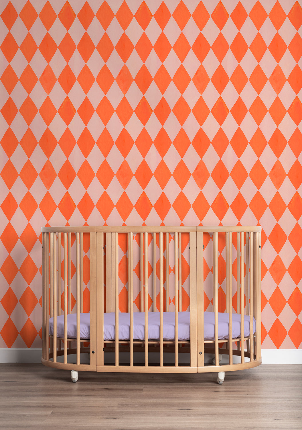 Harlequin Coral Wallpaper – Meet Me at the Wall x Aniek Bartels
