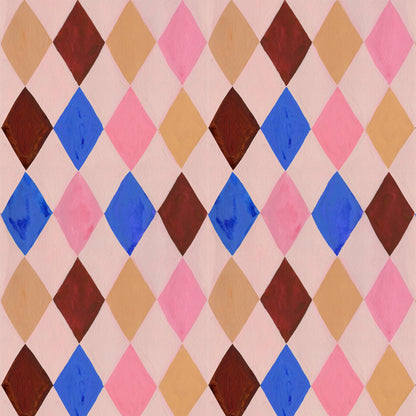 Harlequin Pink Sky Wallpaper – Meet Me at the Wall x Aniek Bartels