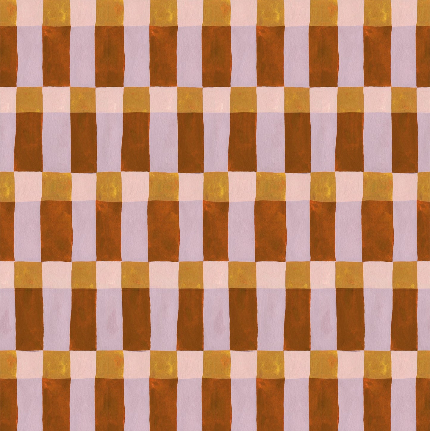 Playful Blocks Warm Wallpaper – Meet Me at the Wall x Aniek Bartels
