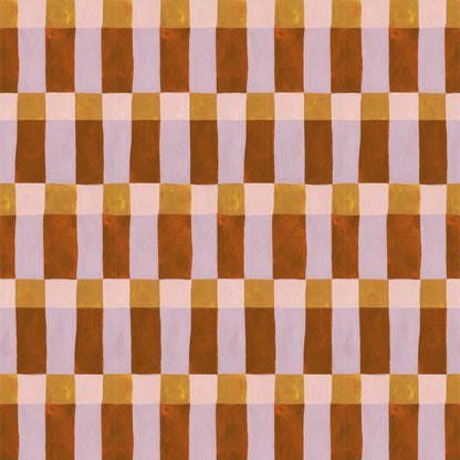 Playful Blocks Warm Wallpaper – Meet Me at the Wall x Aniek Bartels