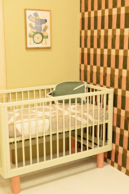 Playful Blocks Moss Wallpaper – Meet Me at the Wall x Aniek Bartels