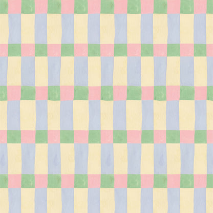 Playful Blocks Pastel Wallpaper – Meet Me at the Wall x Aniek Bartels