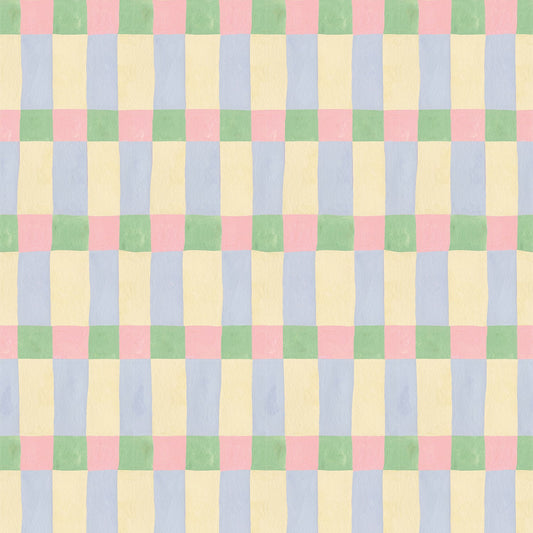 Playful Blocks Pastel Wallpaper – Meet Me at the Wall x Aniek Bartels
