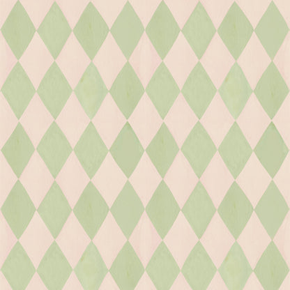 Harlequin Mint Wallpaper – Meet Me at the Wall x Aniek Bartels