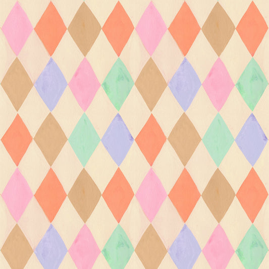 Harlequin Pastel Wallpaper – Meet Me at the Wall x Aniek Bartels