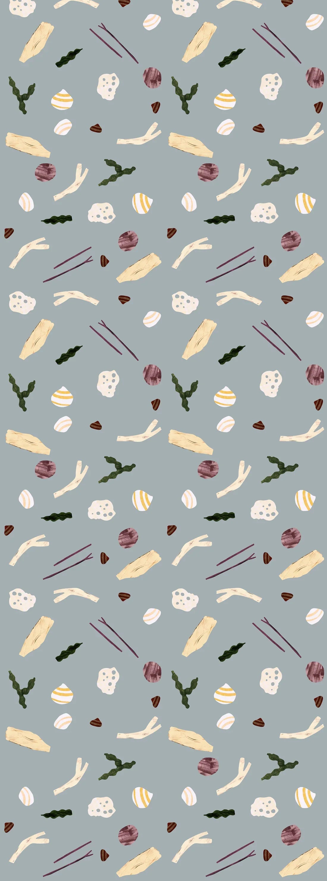 Sea and Shells Steel Blue - Lotte Dirks