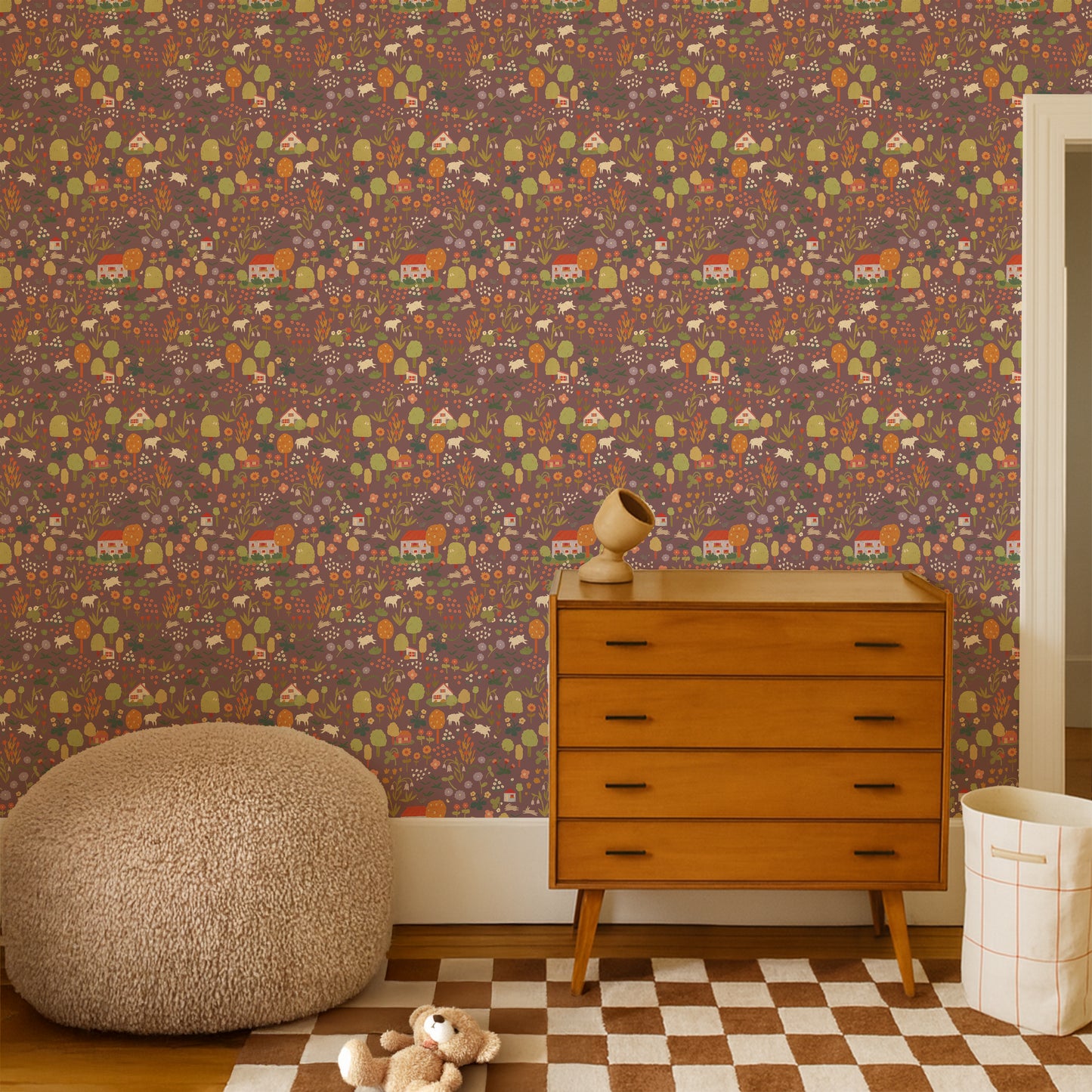 Wildflowers - Dark Mauve - Lotte Dirks